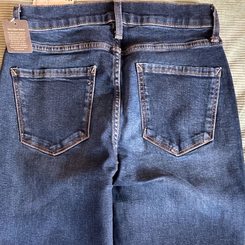 Women’s a.n.a Jeans High-Rise Dark Rinse Straight Leg Size 4 NWT - Picture 12 of 15